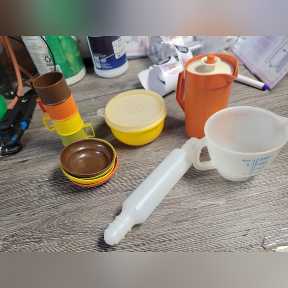 Tupperware Other - Vintage Tupperware Toys Kitchen‎ Play Set with Mugs and Containers 14 Pieces